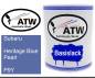 Preview: Subaru, Heritage Blue Pearl, P9Y: 1L Lackdose, von ATW Autoteile West.